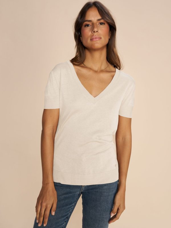 MMNarelle V-Neck Stud Tee - Image 2