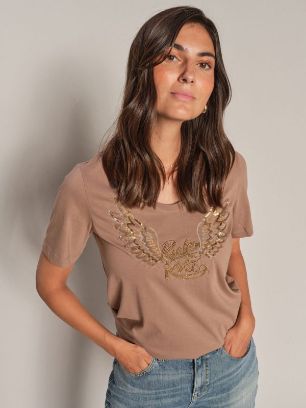MMNarelle V-neck Sequin Tee