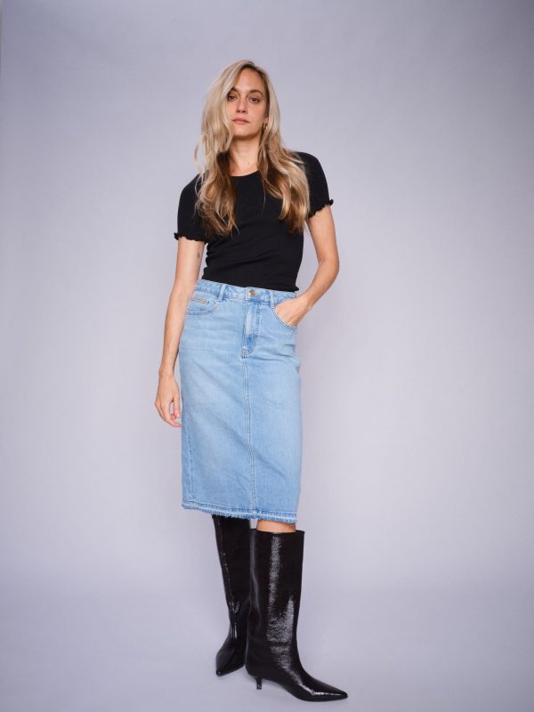 MMBias Satin Lace Skirt - Image 3