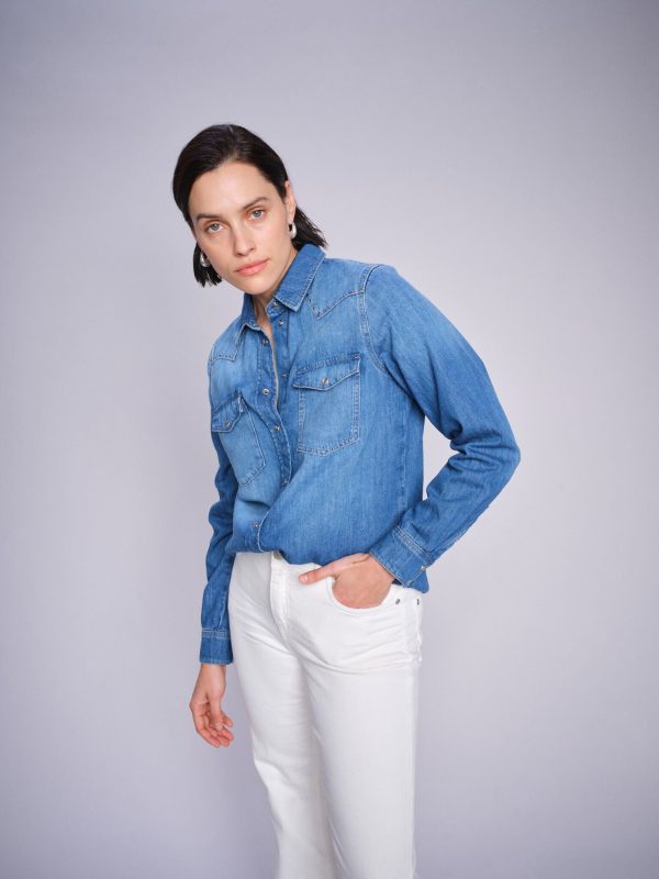 MMElinda Leafy Stripe Shirt - Image 2